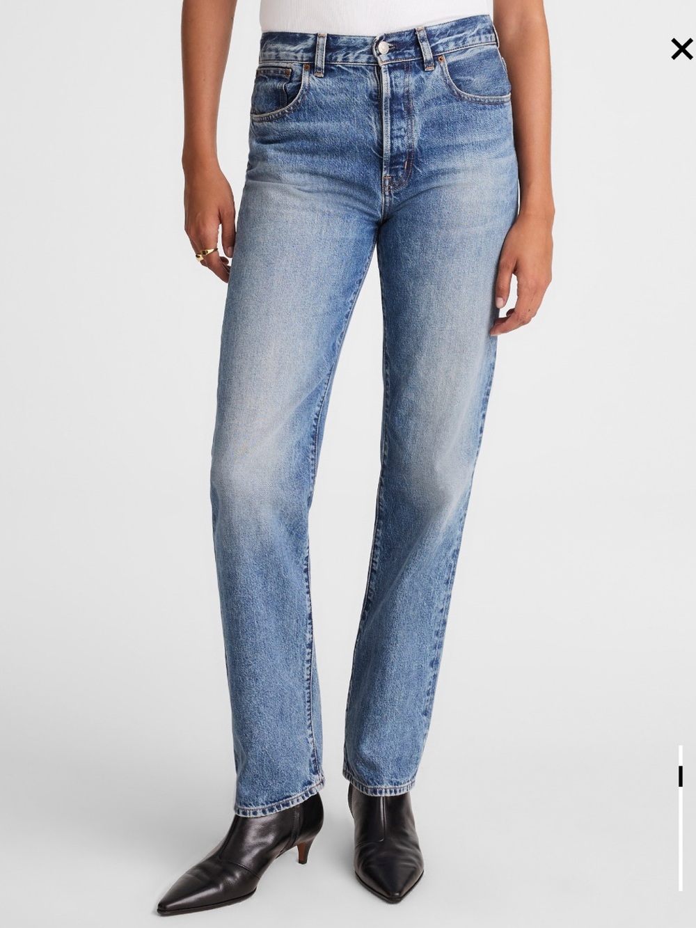 Madewell Longline Straight Jean- NWT Atlin Wash- size 27